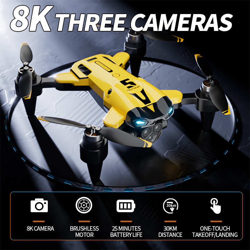 Brushless RC Drone 8K Triple C - Drone Battery Adapter reseña y precio