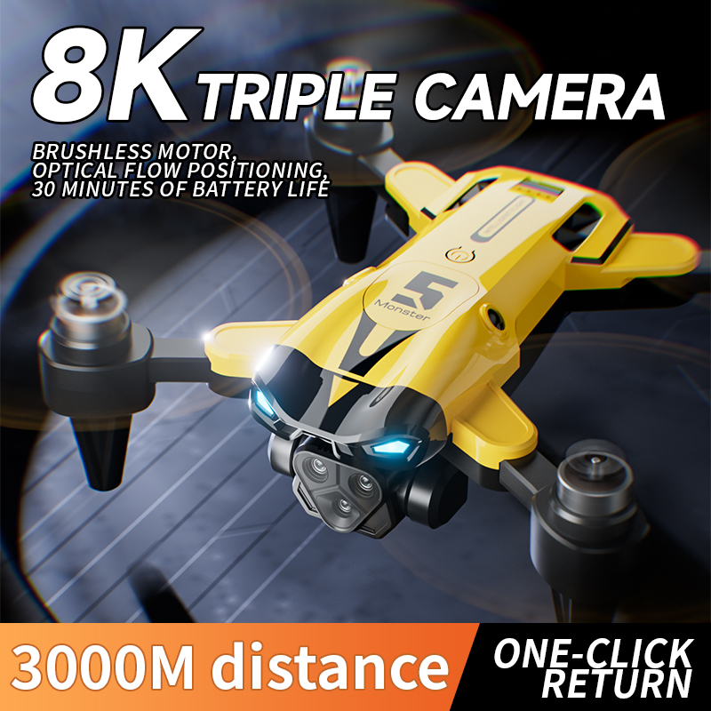 Brushless RC Drone 8K Triple C - Drone Battery Adapter reseña y precio