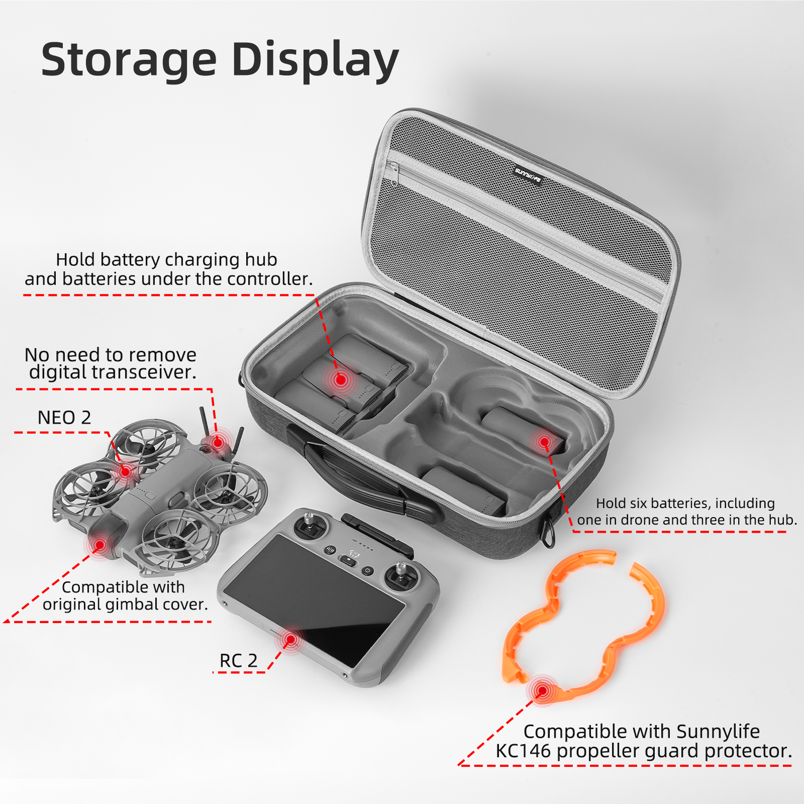 Portable Carrying Case For DJI - Drone Carrying Case reseña y precio