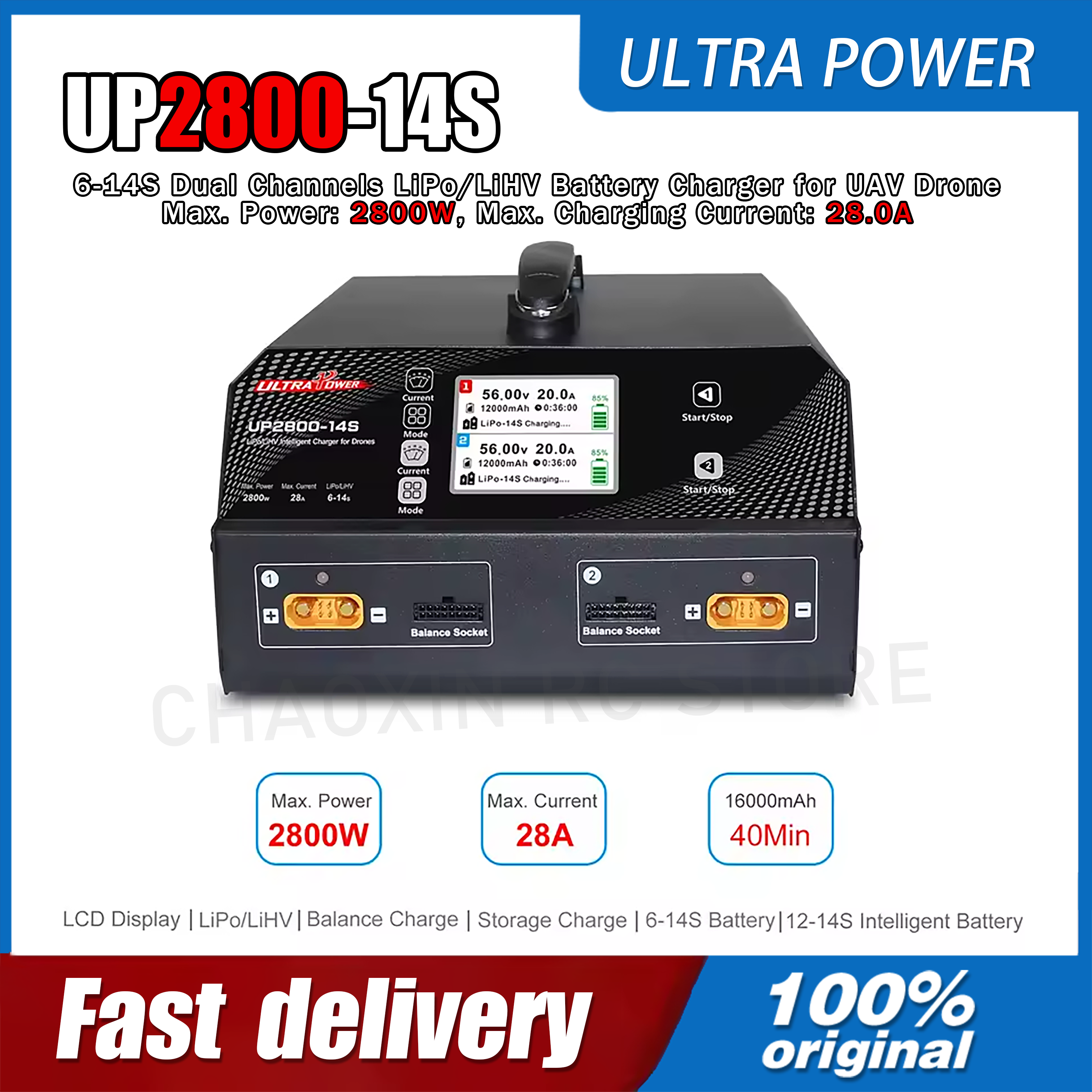 ULTRA POWER UP2800-14S 2X1400W - Drone Battery Charger reseña y precio