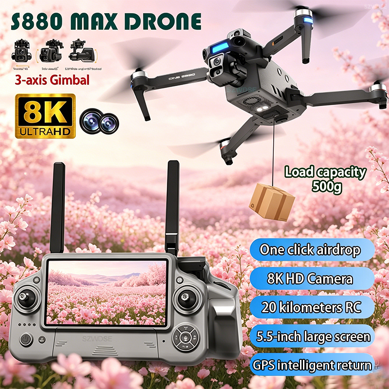 2026 New 8K Dual Camera Drone  - Drone Controller Screen reseña y precio
