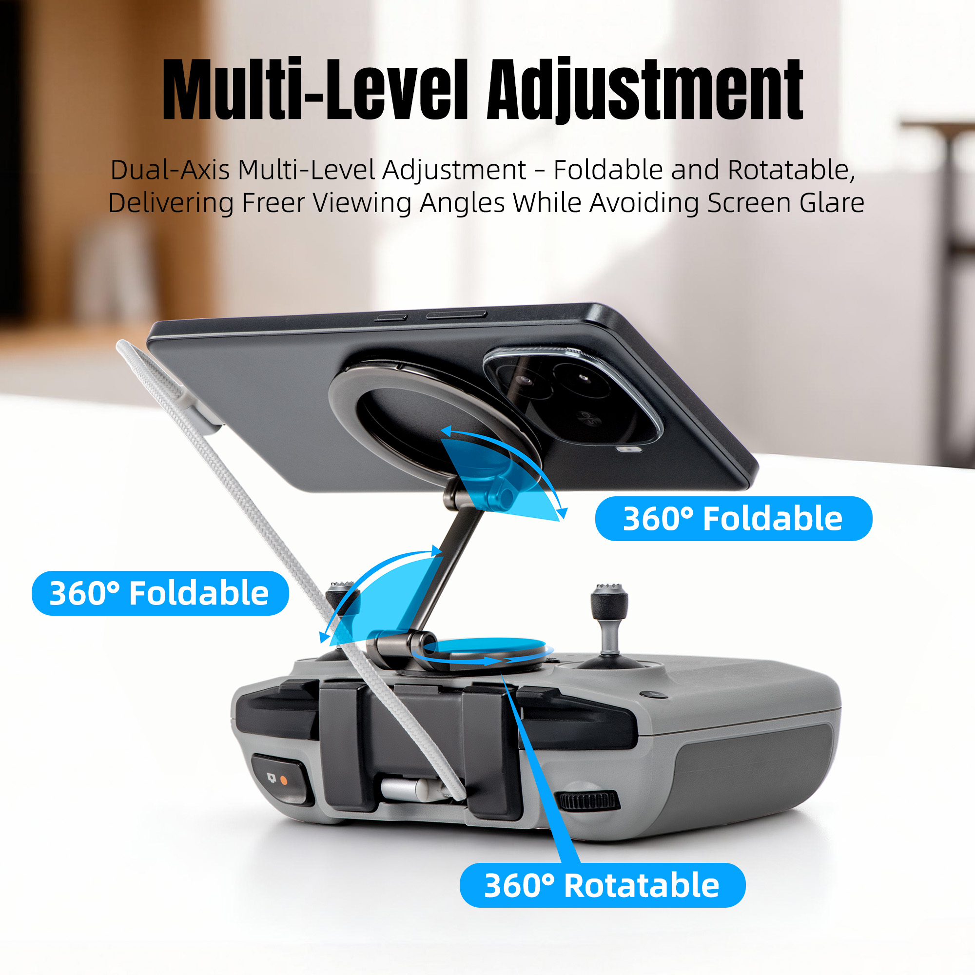 360 ° Rotation Foldable Magnet - Drone Tablet Mount reseña y precio