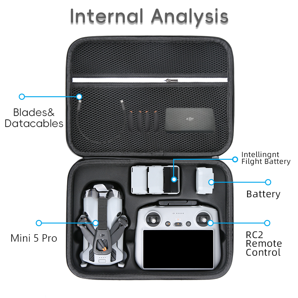 for Mini 5 Pro Case Large Capa - Drone Carrying Case reseña y precio
